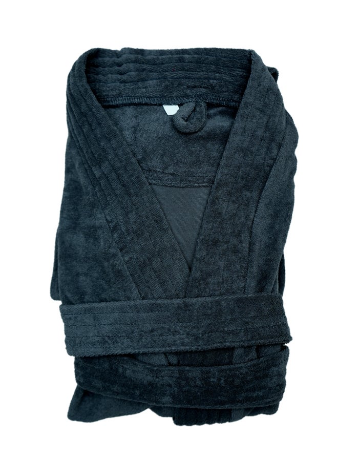 Ambrosia Terry Bathrobe XXL Luxor Unisex Dark Grey - 100% Cotton - Image 1